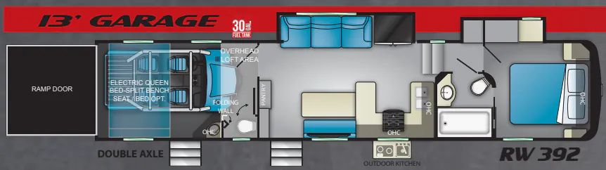 Heartland Road Warrior 392 floor plan