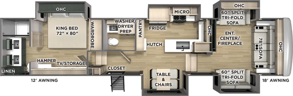 2026 Forest River Columbus 389FLH floor plan