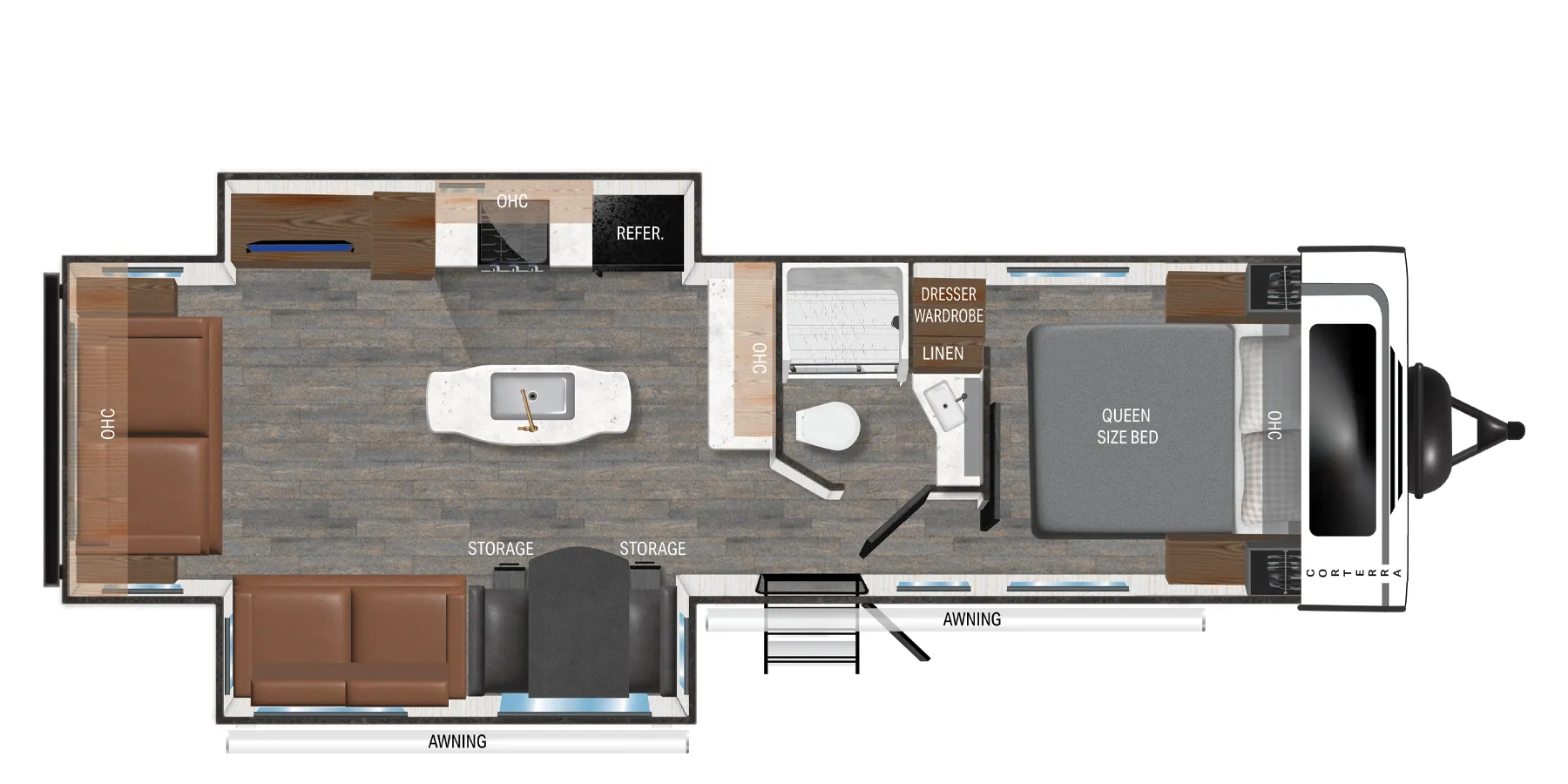 Heartland Corterra 30.3RL floor plan