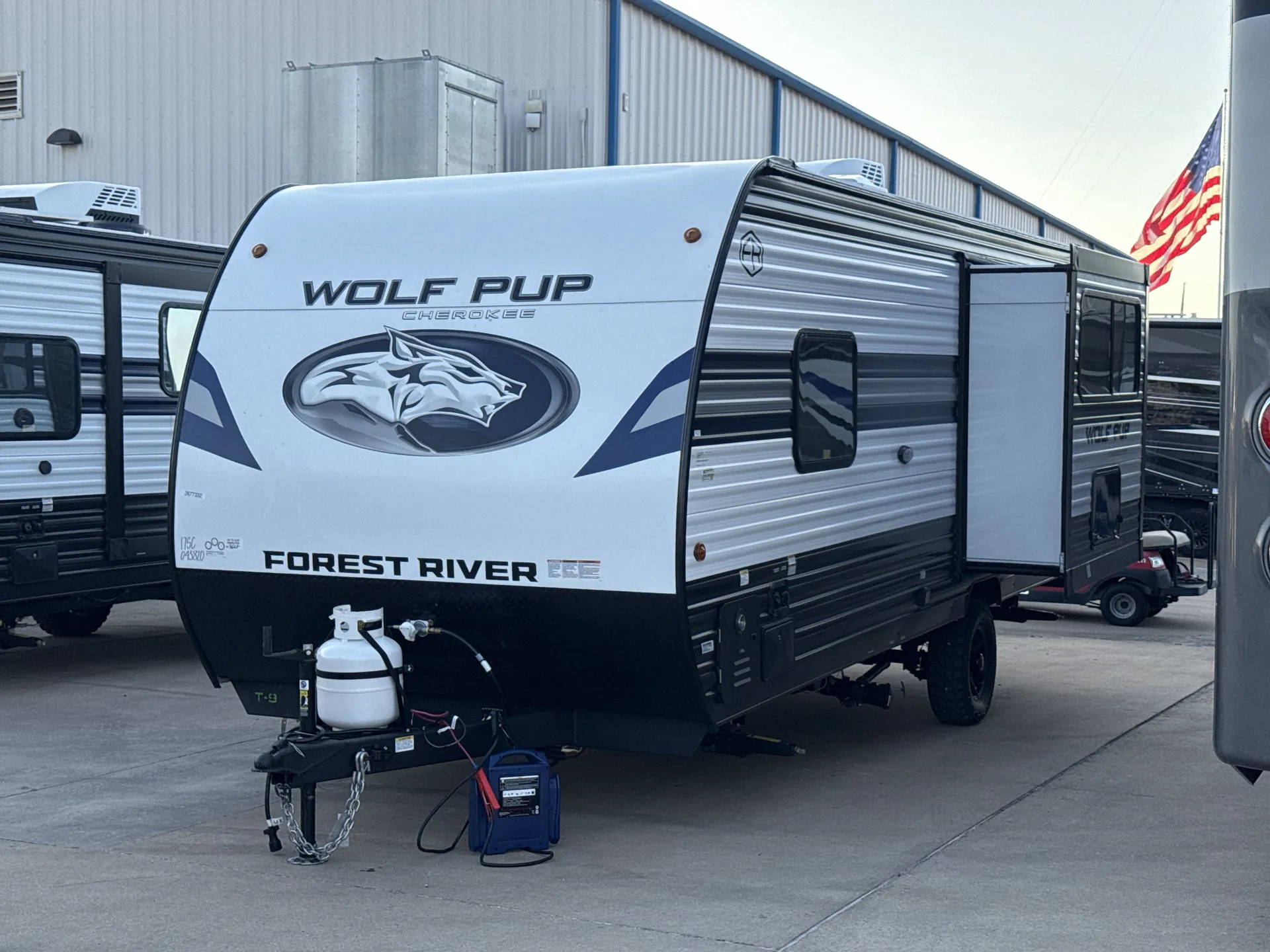 2027 Forest River Cherokee Wolf Pup 17SC — campside
