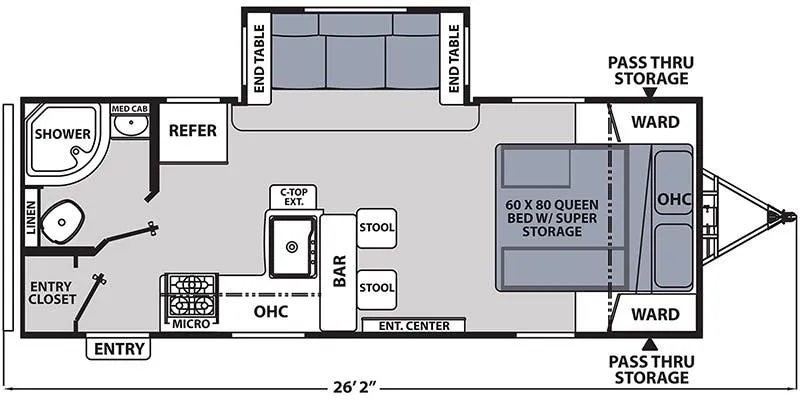 2023 Coachmen Apex Ultra-Lite 211RBS floor plan