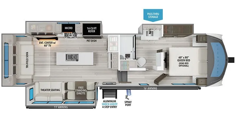 2026 Grand Design Influence 2903RL - Floor plan