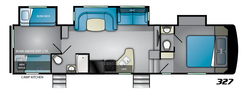 Heartland Pioneer PI 327 floor plan