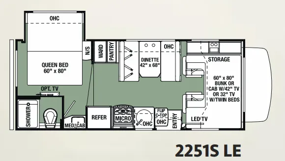 Forest River Forester 2251SLE floor plan