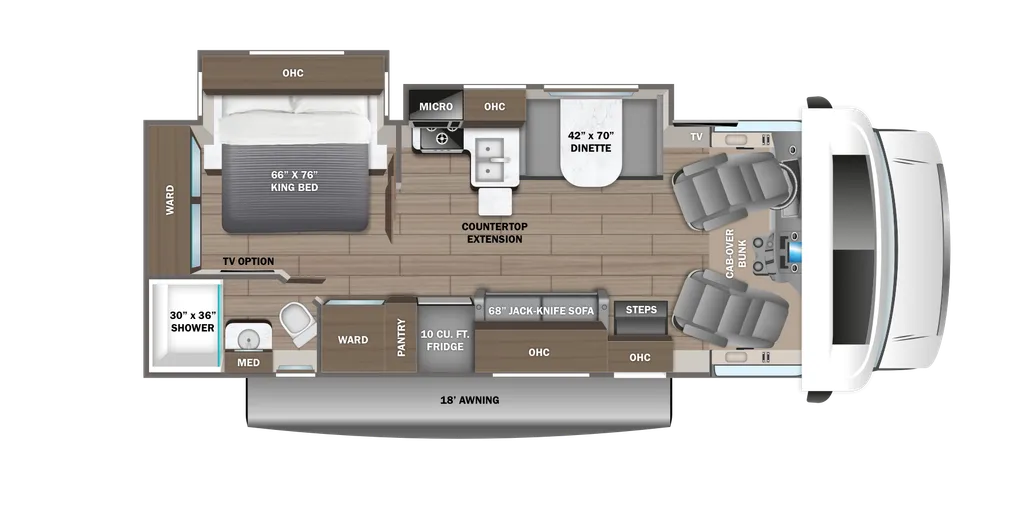 2024 Jayco Greyhawk 27U floor plan