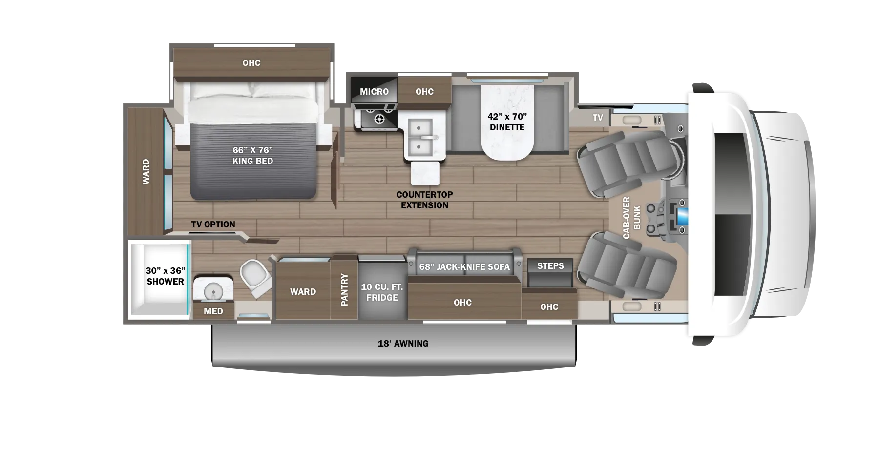 2024 Jayco Greyhawk 27U - Floor plan