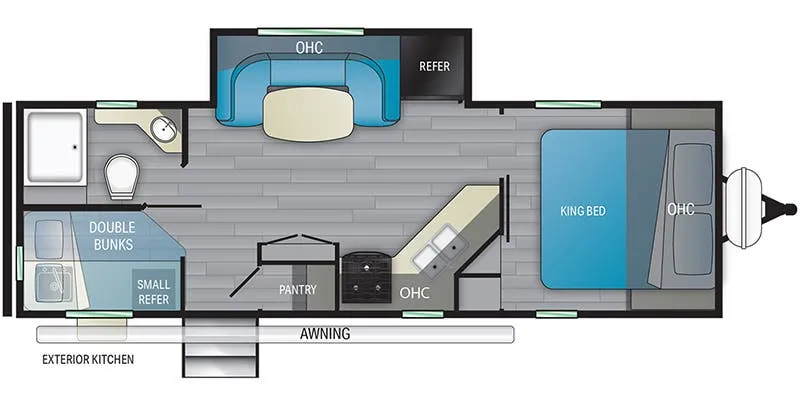 Heartland North Trail NT 25BHPS floor plan