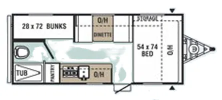 Forest River Viking Saga 17SBH floor plan