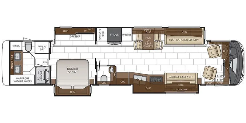 Newmar Mountain Aire 4595 floor plan