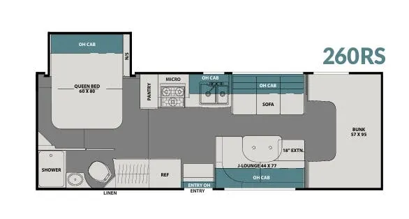 2020 Coachmen Leprechaun 260RS - Floor plan