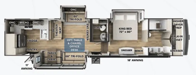 Palomino Columbus 384RK floor plan