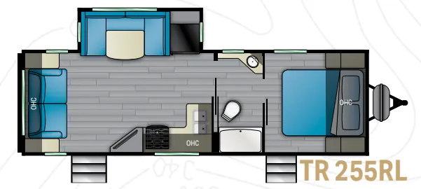 Heartland Trail Runner 255RL floor plan