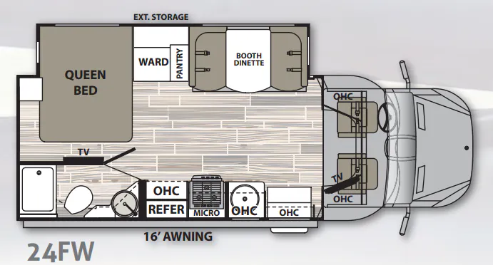 2021 Dynamax Corp Isata 3 Series 24FW - Floor plan