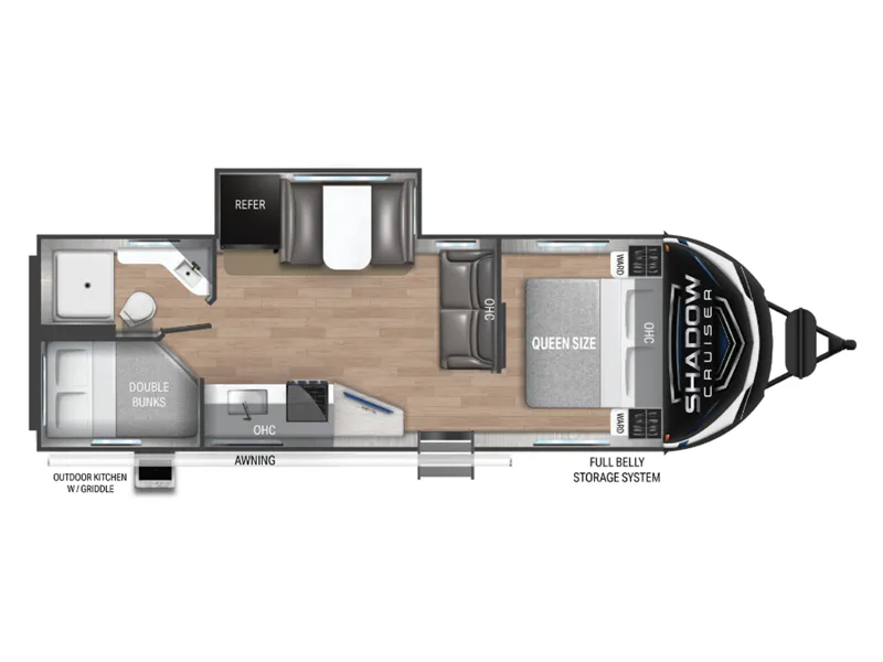 Cruiser RV Shadow Cruiser 259BHS floor plan
