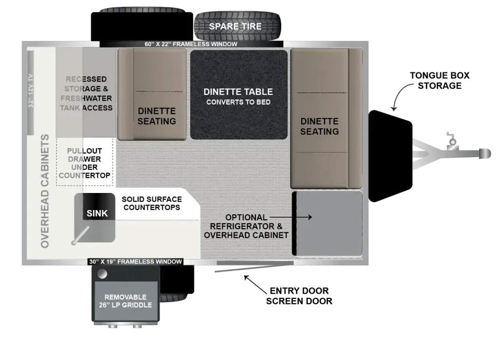 Encore RV VENU 10KB floor plan