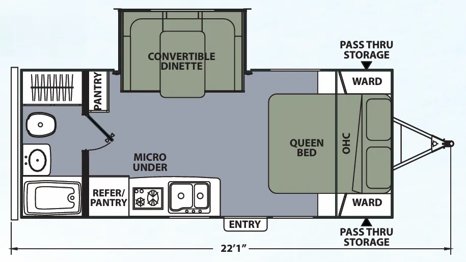 Coachmen Apex Nano 191RBS floor plan