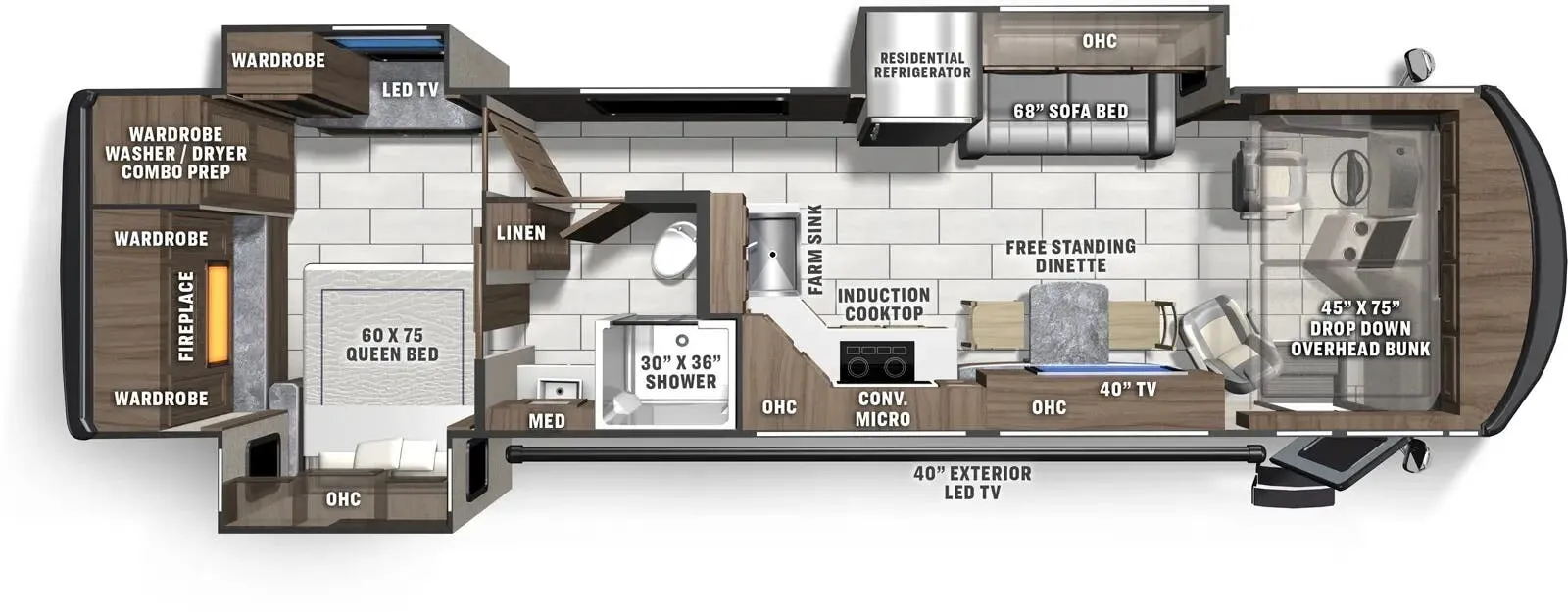 2025 Coachmen Sportscoach SRS 341SA - Floor plan