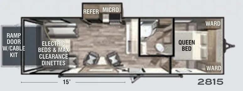 Forest River XLR Hyperlite 2815 floor plan