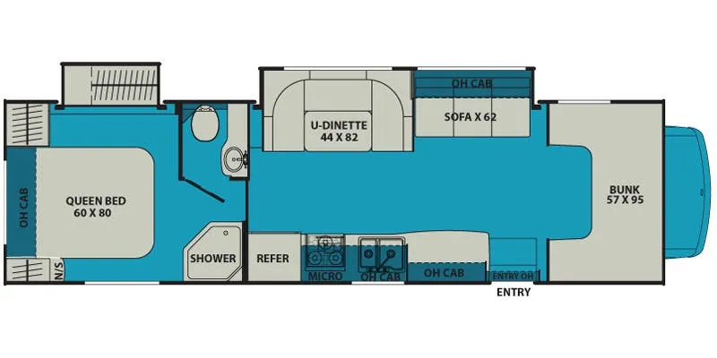 2015 Coachmen Leprechaun 319DS - Floor plan