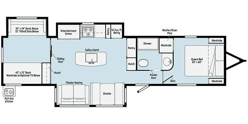 Winnebago Voyage V3538BR floor plan