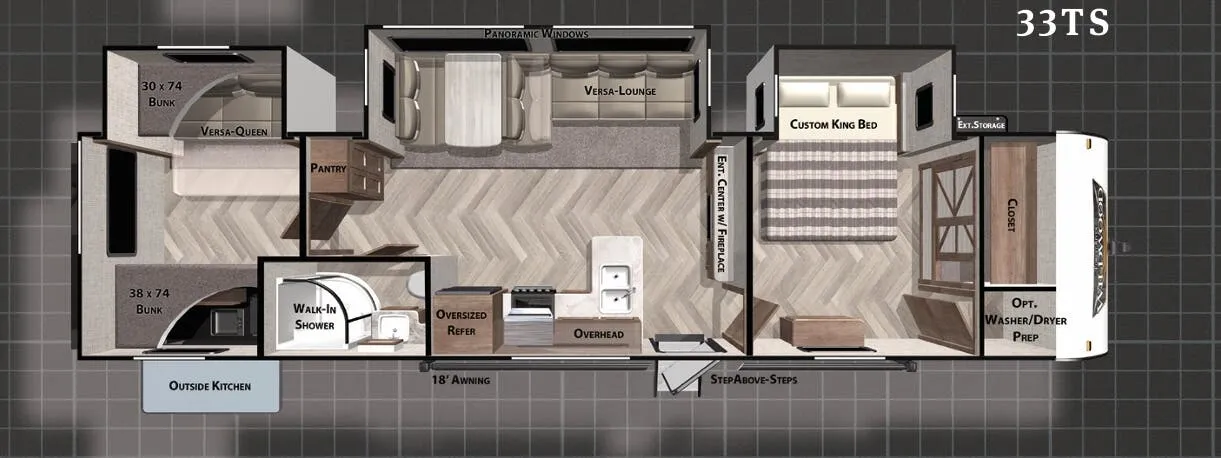 Forest River Wildwood 33TS floor plan