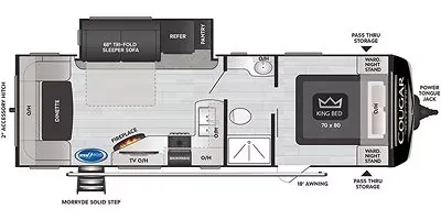 2021 Keystone Cougar Half Ton 25RDS - Floor plan
