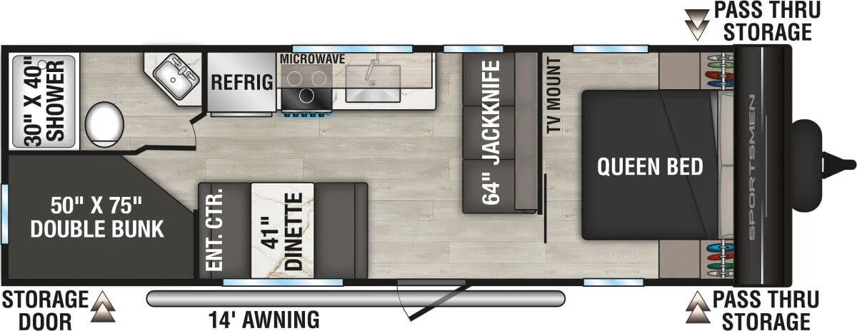 K-Z Sportsmen Select 260BHSL floor plan