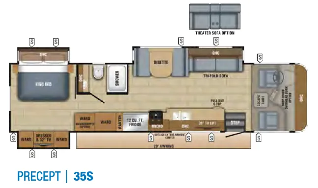 Jayco Precept 35S floor plan