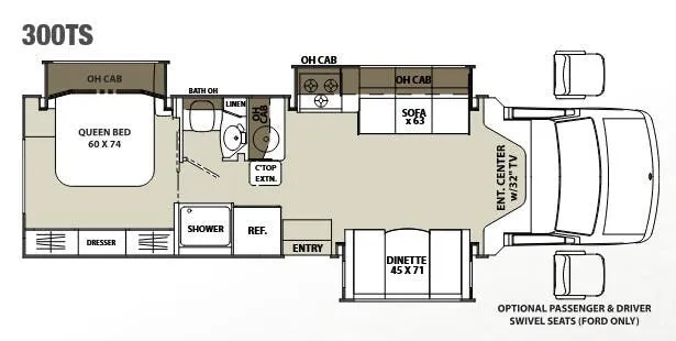 Coachmen Concord 300TS floor plan