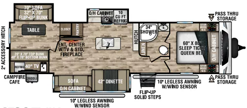 Venture RV SportTrek ST327VIK floor plan