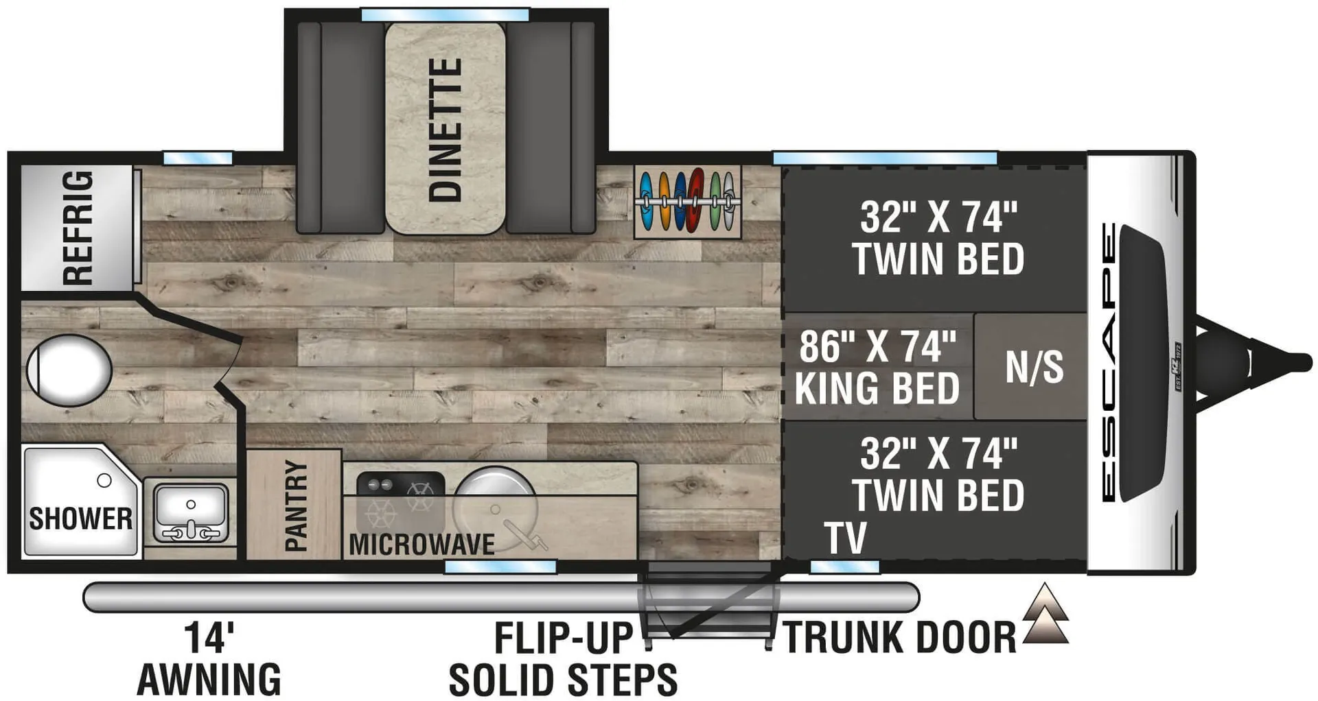 K-Z Escape E201TB floor plan