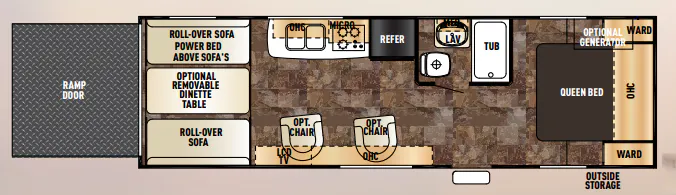 Forest River Cherokee Wolf Pack 27WP floor plan