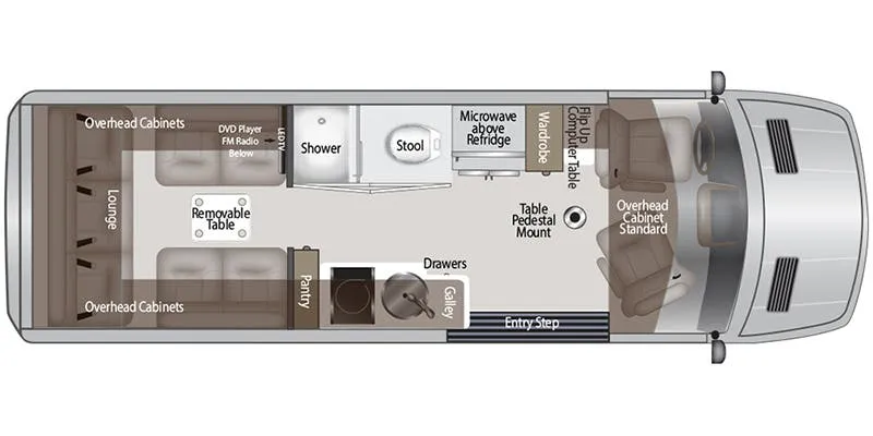 American Coach American Patriot MD2 - Lounge floor plan