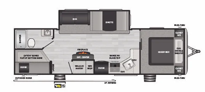 Keystone Springdale 280BH floor plan