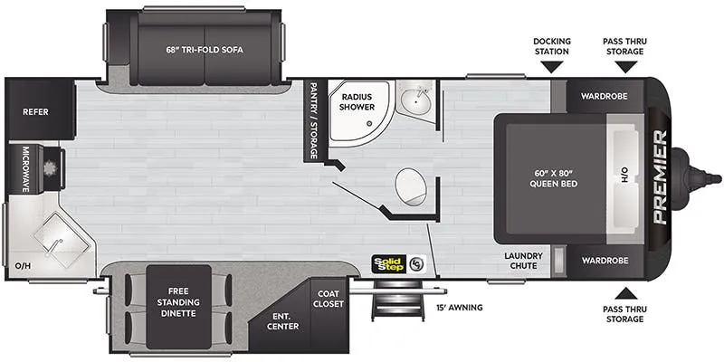 Keystone Premier 24RKPR floor plan