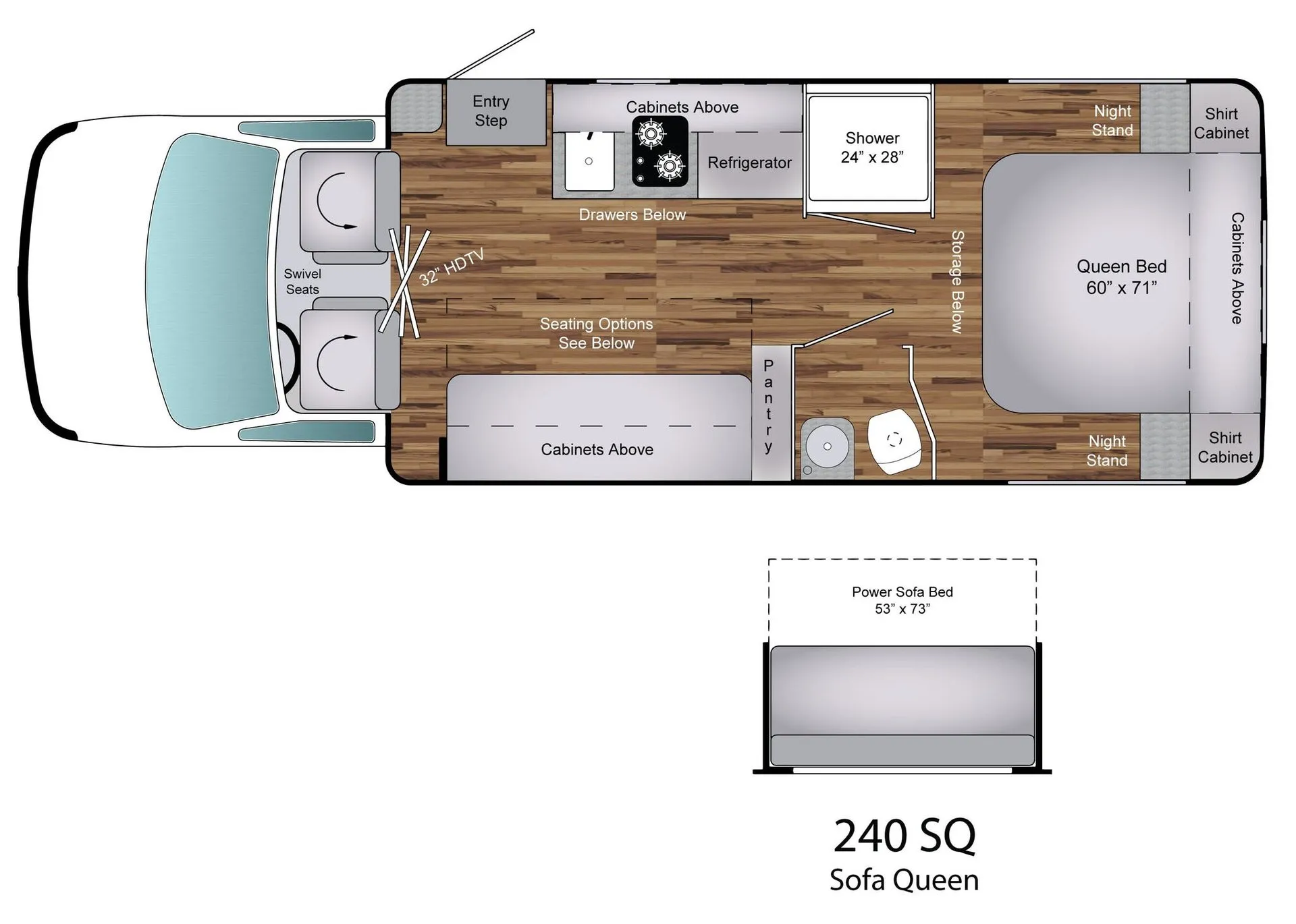 Coach House Platinum II 240 SQ floor plan