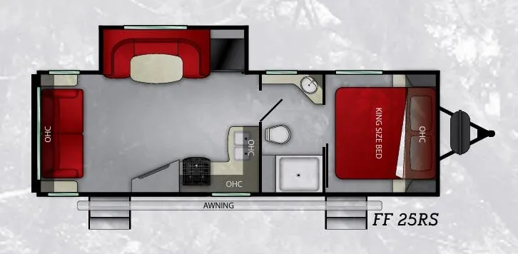 Cruiser RV Fun Finder Xtreme Lite 25RS floor plan