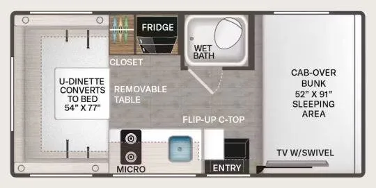 Thor Motor Coach Echelon LC19 floor plan