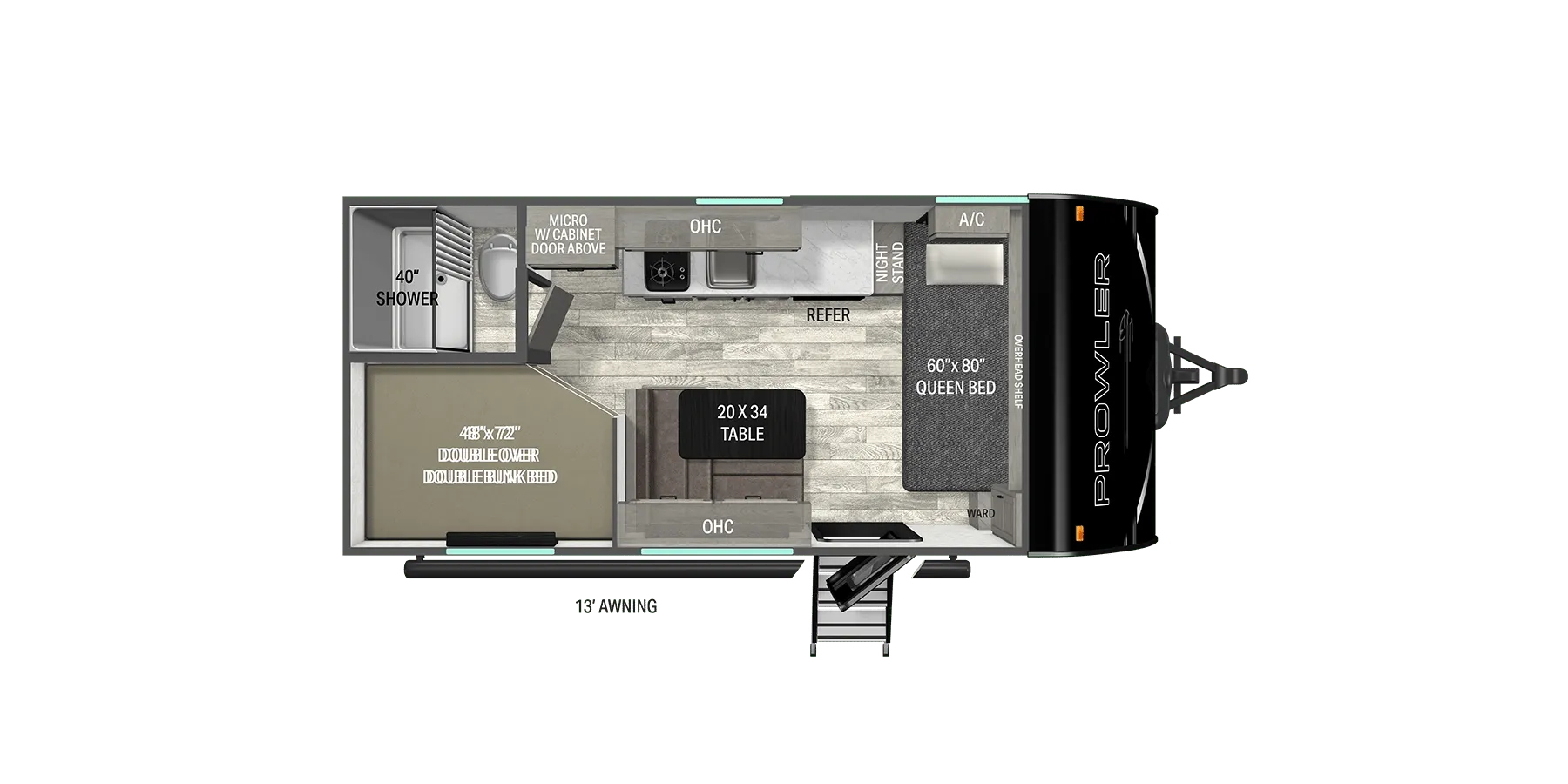 Heartland Prowler Lynx 1700DB floor plan