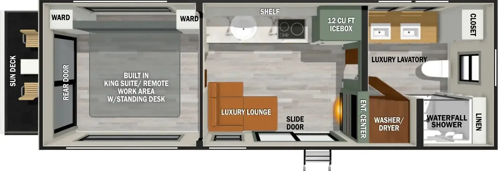 Forest River IBEX RVS1 floor plan