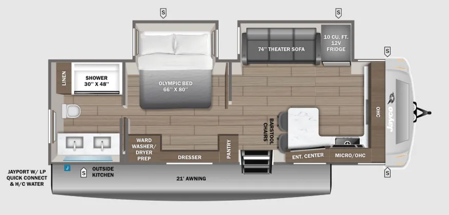 Jayco Eagle 265FKDS floor plan