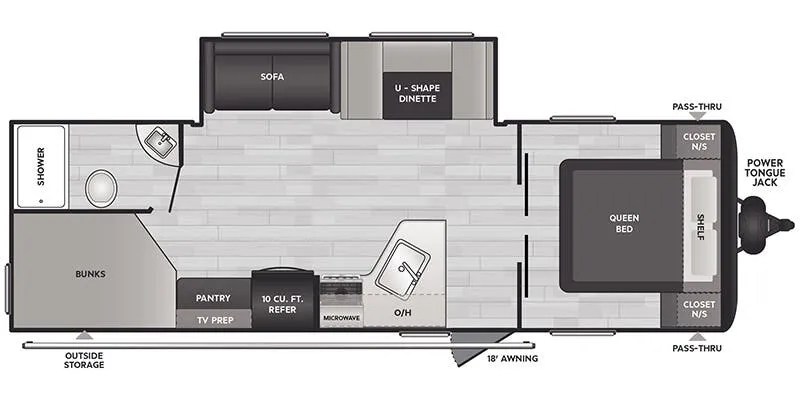 2025 Keystone Springdale Classic East 269DBC - Floor plan