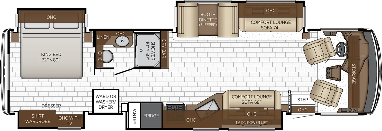 2027 Newmar Bay Star 3626 - Floor plan