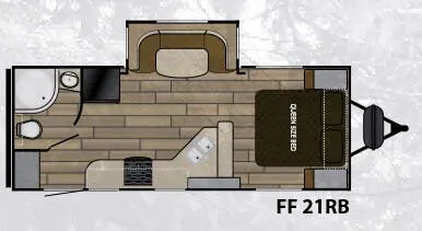 Cruiser RV Fun Finder 21 RB floor plan