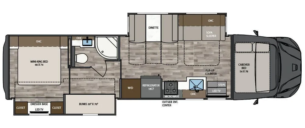Renegade RV Valencia 38BB floor plan