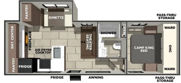 2026 Prime Time Tracer 248RE floor plan