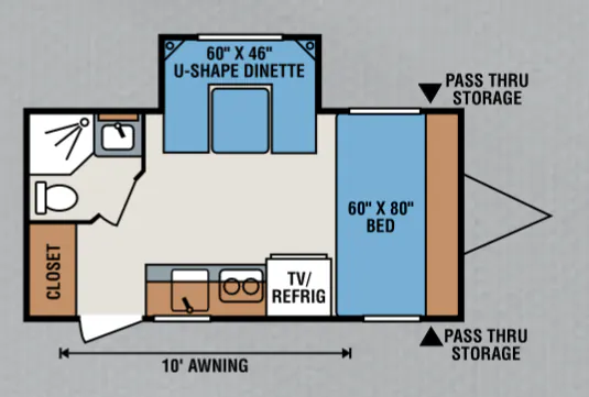 K-Z Spree Escape E170S floor plan
