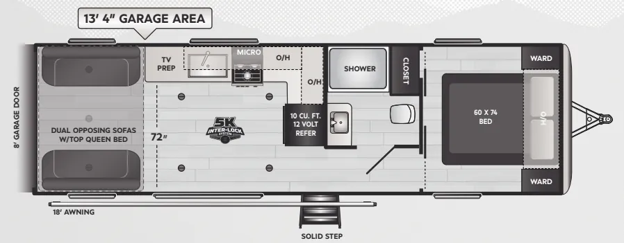 Keystone Impact 2813 floor plan