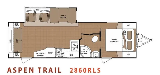 Dutchmen Aspen Trail 2860RLS floor plan