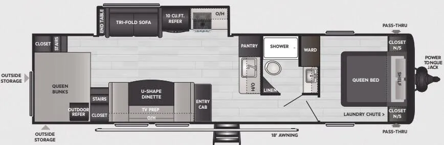 Keystone Springdale 320TQ floor plan